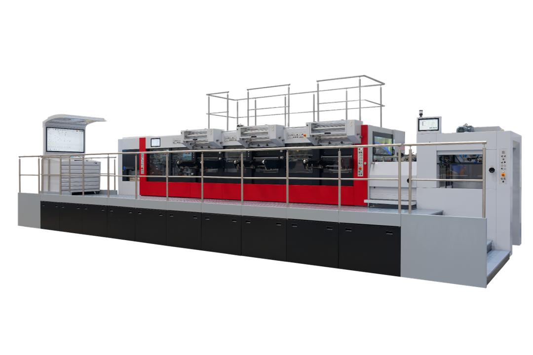 MK3920FFCSB平壓平三機組燙金模切機
最高速度6000張/小時,快速換版、一鍵設定